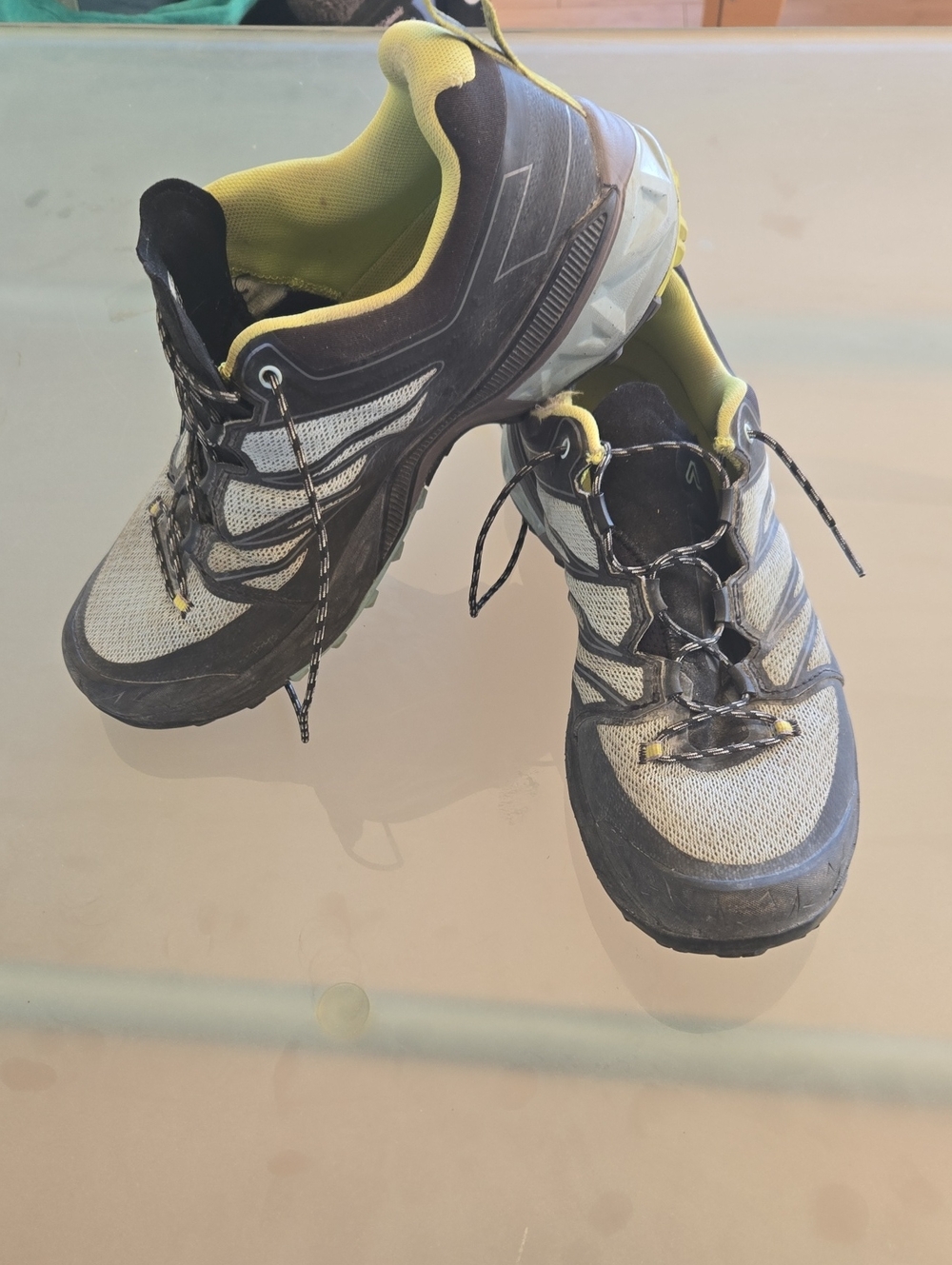 Asolo Women's Gray and Yellow Trail Sneakers